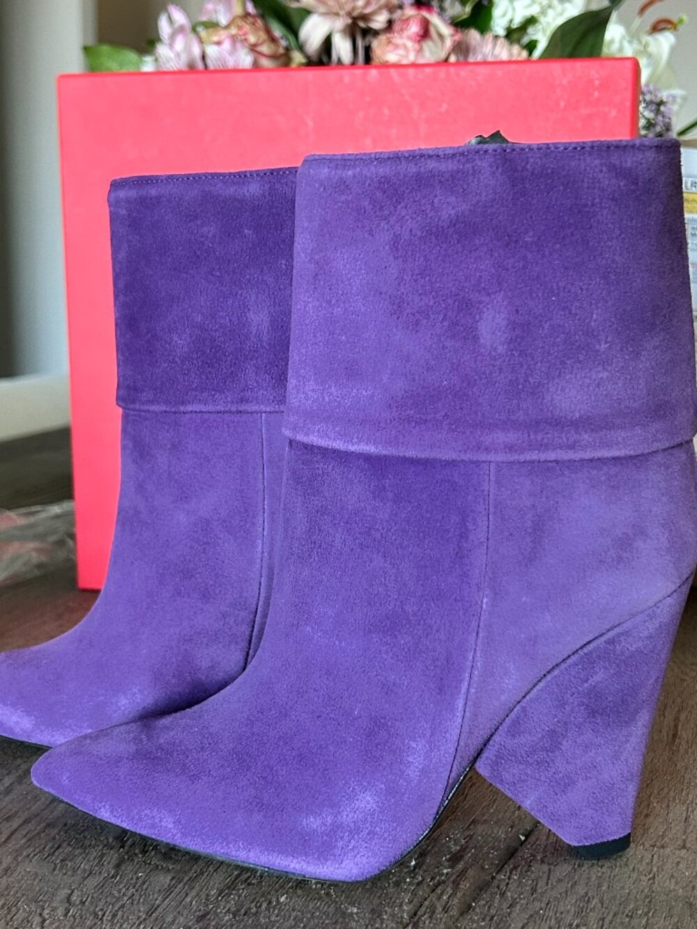 Identita - Purple suede boots sz 35 / 5